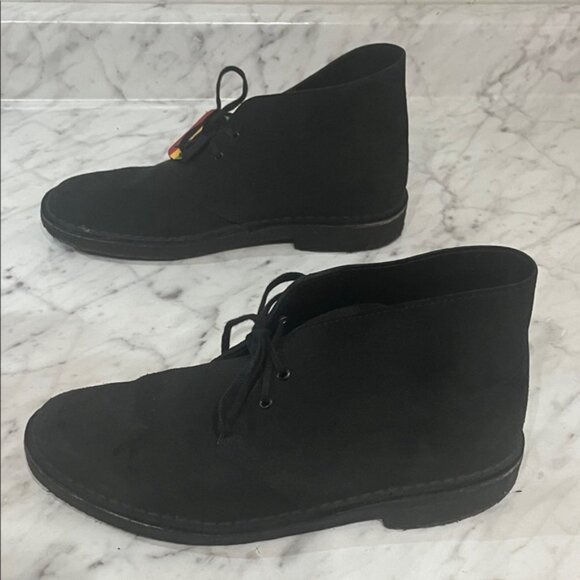 Clark's Original Black Suede Leather Desert Boot Men's Size 7 Preppy - Picture 4 of 11